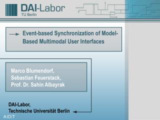 Event-based Synchronization of Model-Based Multimodal User Interfaces