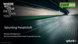 Splunking PeopleSoft