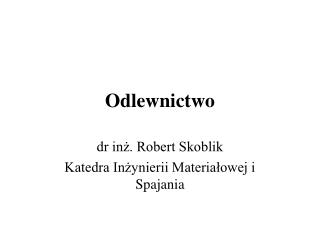 Odlewnictwo