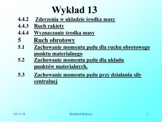 Wykład 13