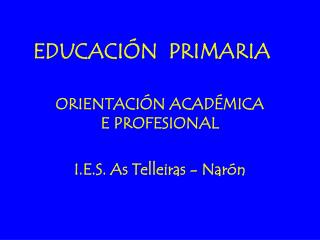 EDUCACIÓN PRIMARIA