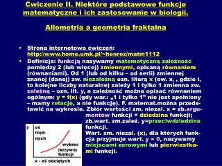 Strona internetowa ćwiczeń : home.umk.pl/~henroz/matm1112