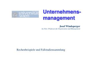 Unternehmens- management