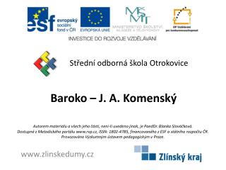 Baroko – J. A. Komenský