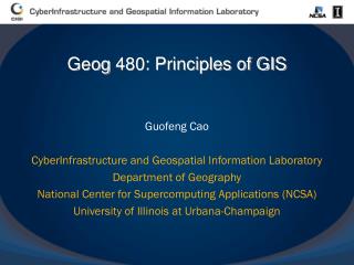 Guofeng Cao CyberInfrastructure and Geospatial Information Laboratory Department of Geography