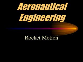 Aeronautical Engineering