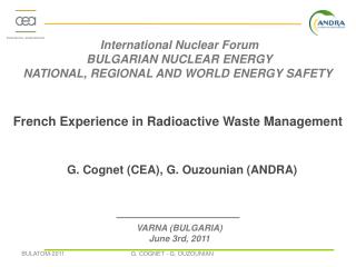 French Experience in Radioactive Waste Management