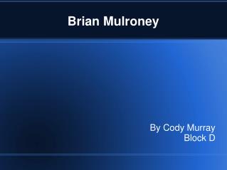 Brian Mulroney