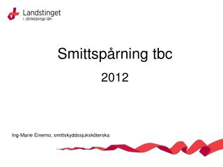 Smittspårning tbc 2012