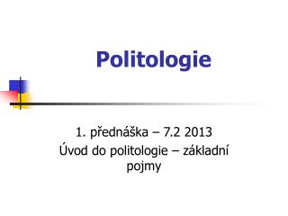 Politologie