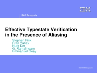 Effective Typestate Verification in the Presence of Aliasing