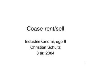 Coase-rent/sell