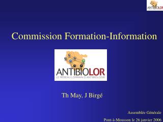 Commission Formation-Information