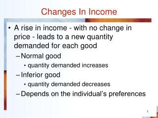 Changes In Income