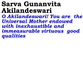 Parthi Pureeshwari Matha - Putta O Mother Sai, You are the Lord of Parthi