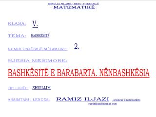 MATEMATIKË