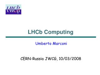 LHCb Computing