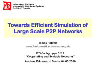 Towards Efficient Simulation of Large Scale P2P Networks