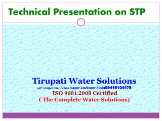 Technical Presentation on STP