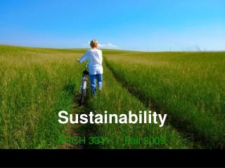 Sustainability