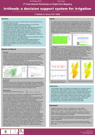 4 th International Workshop on Digital Soil Mapping