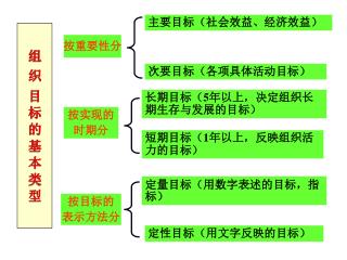 组 织 目 标 的 基 本 类 型