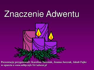 Znaczenie Adwentu