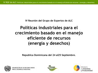 País: Republica Dominicana Institución: Ministerio de Medio Ambiente y Recursos Naturales