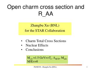 Open charm cross section and R_AA