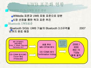 UWB 표준화 현황