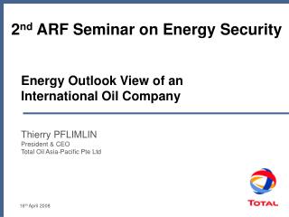 Energy Outlook View of an International Oil Company