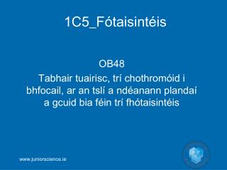 1C5_Fótaisintéis