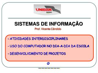 SISTEMAS DE INFORMAÇÃO