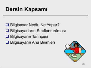 Dersin Kapsamı