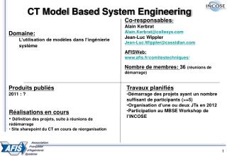 CT Model Based System Engineering