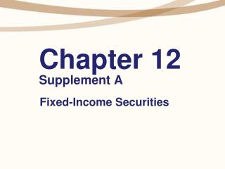 Chapter 12 Supplement A