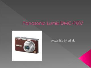 Panasonic Lumix DMC-FX07