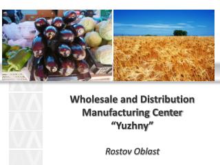 Wholesale and Distribution Manufacturing Center “ Yuzhny ” Rostov Oblast