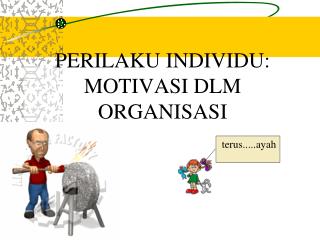 PERILAKU INDIVIDU: MOTIVASI DLM ORGANISASI