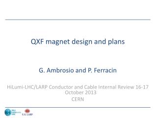 QXF magnet design and plans