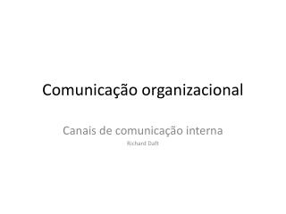 Comunicação organizacional