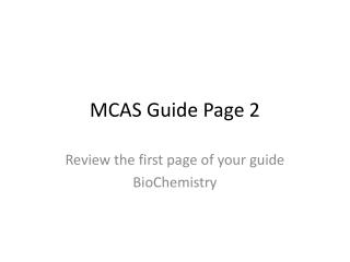 MCAS Guide Page 2