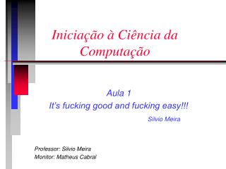 Iniciação à Ciência da Computação