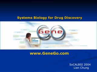 Systems Biology for Drug Discovery