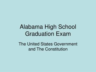Alabama High School Graduation Exam