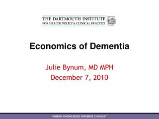 Economics of Dementia