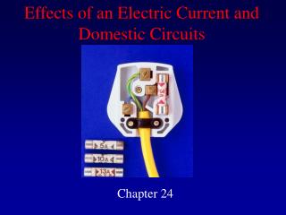 Effects of an Electric Current and Domestic Circuits