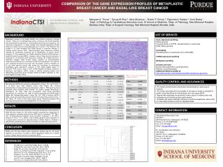 Translational Genomics Core MS-B037, 635 Barnhill Drive, Indianapolis, IN 46202