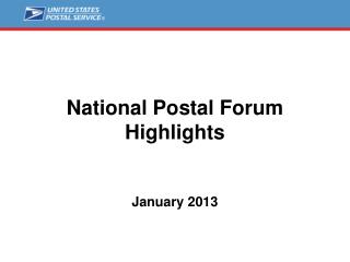 National Postal Forum Highlights