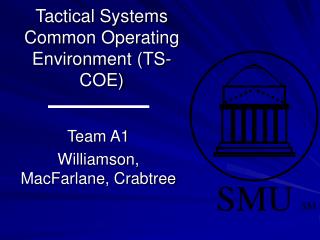 Tactical Systems Common Operating Environment (TS-COE)